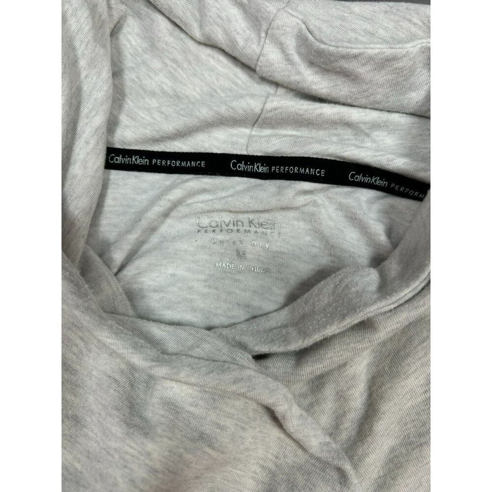 Calvin Klein Performance Gray Long-Sleeve Asymmetrical Zip Sweatshirt Women's M - Picture 4 of 5